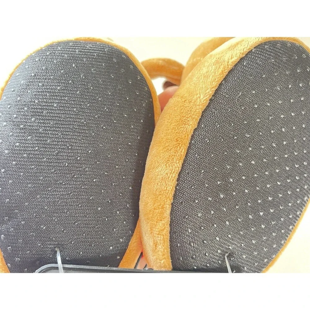 Rudolph Toddler Christmas Slippers The Red Nosed Reindeer Brown Size 3 NWT